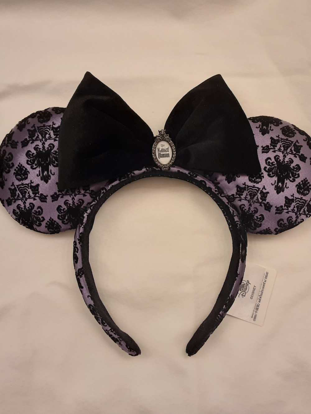 Disney Purple and Black Haunted Mansion Mouse Ear Headband